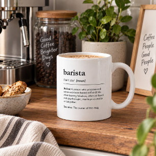 Mug Définition drôle de barista description de poste