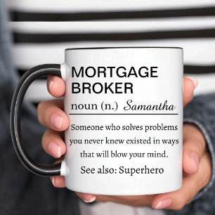 Mug Définition drôle de courtier en hypothèque personn