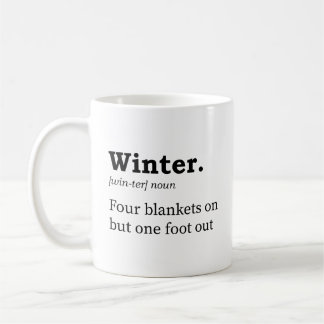 Mug Définition drôle de l'hiver