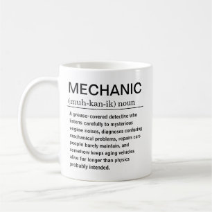 Mug Définition drôle de mécanicien