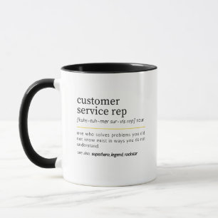 Mug Définition drôle de représentant du service client