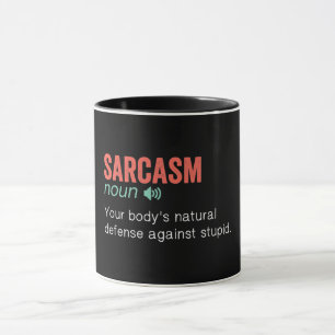 Mug Définition drôle de sarcasme