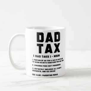Mug Définition drôle de taxe papa Cadeau de la fête de