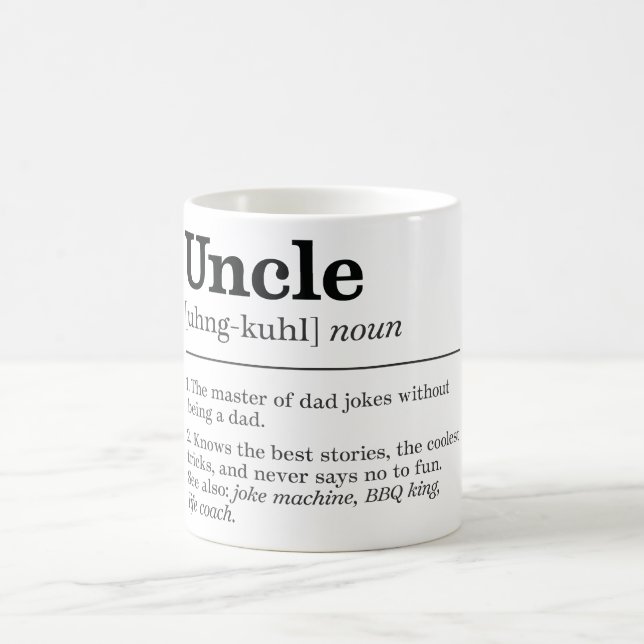 Mug Définition drôle d'oncle (Centre)