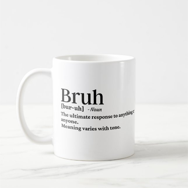 Mug Définition drôle et bruyante (Gauche)