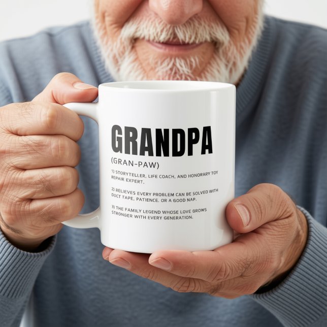 Mug Définition drôle et sincère de Papy (Créateur téléchargé)