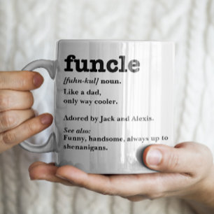 Mug Définition du cercle - Oncle personnalisable