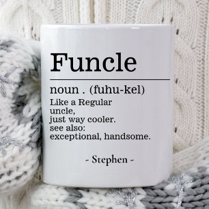 Mug Définition du champignon Cadeaux Oncle de la nièce