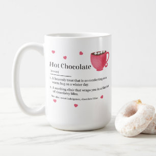 Mug Définition du dictionnaire de chocolat chaud