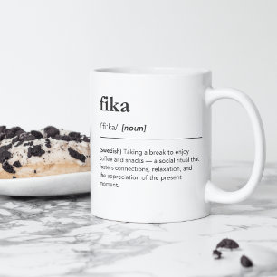 Mug définition du dictionnaire de pause café fika suéd