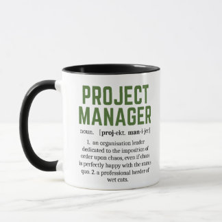 Mug Définition du dictionnaire du gestionnaire de proj