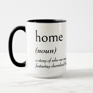 Mug Définition du dictionnaire pour MAISON