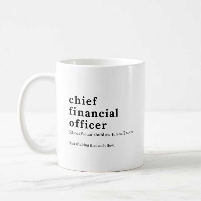 Mug Définition du directeur financier – Cadeau financi (Gauche)