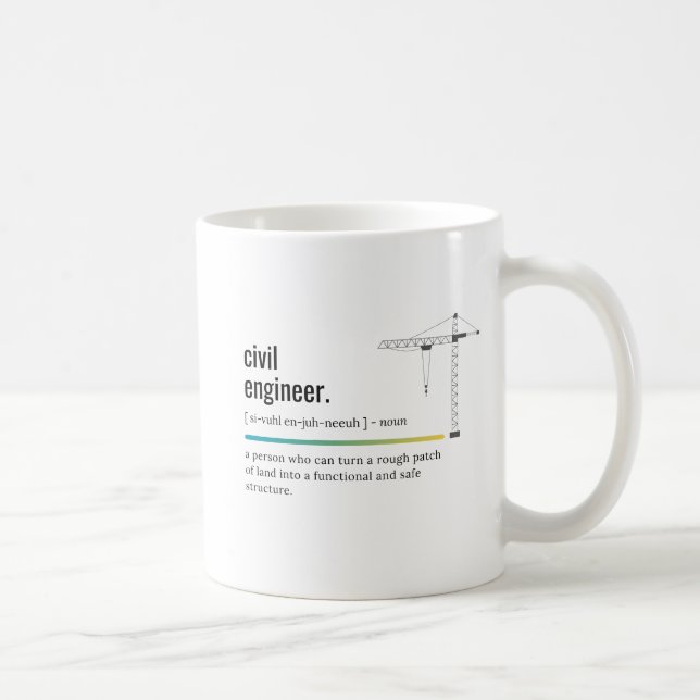 Mug Définition du génie civil (Droite)