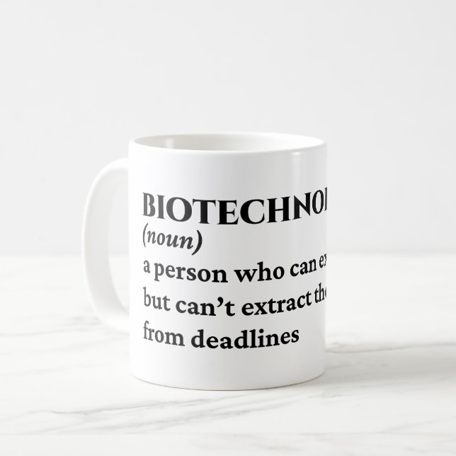 Mug Définition du génie génétique héréditaire (Devant gauche)
