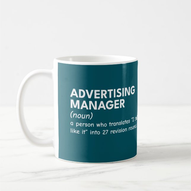 Mug Définition du Gestionnaire de marketing en gras (Gauche)