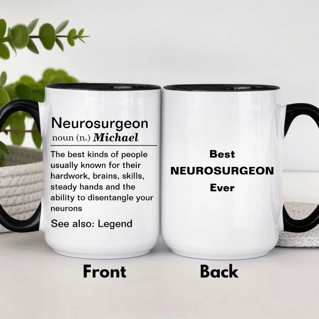 Mug Définition du neurochirurgien (Créateur téléchargé)
