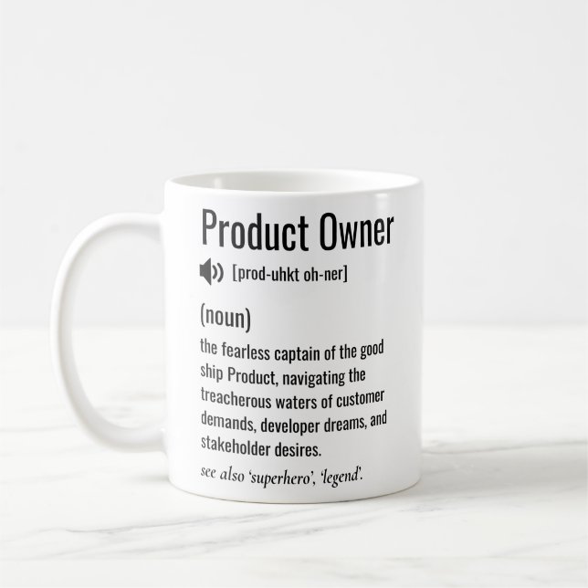 Mug Définition du propriétaire du produit (Gauche)