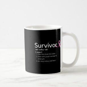 Mug Définition du survivant pour le cancer du sein Sur