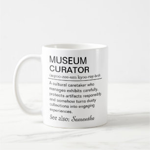 Mug Définition d'un conservateur de musée drôle