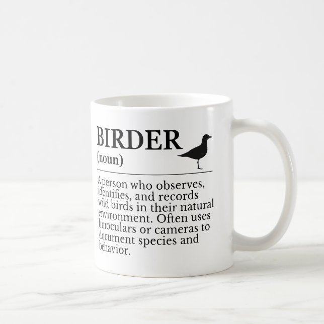 Mug Définition d'un ornithologue amateur - observateur (Droite)