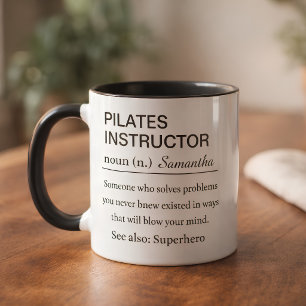 Mug Définition d'un professeur de Pilates drôle