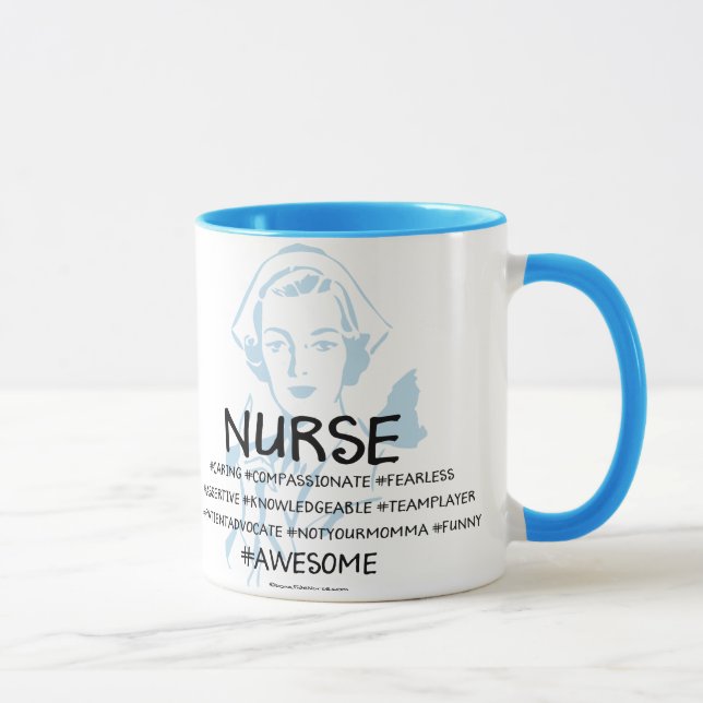Mug Définition d'une motte d'infirmière (Droite)