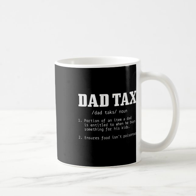 Mug Définition fiscale Fête des pères amusante 2 (Droite)