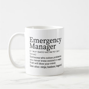 Mug Définition Funny Emergency Manager