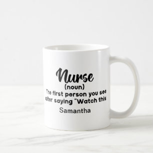 Mug Définition Humoristique personnalisée Infirmière D