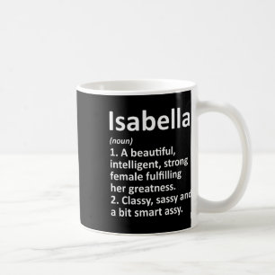 Mug Définition Isabella Nom Personnalisé Drôle Noël
