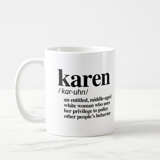 Mug Définition Karen (Gauche)