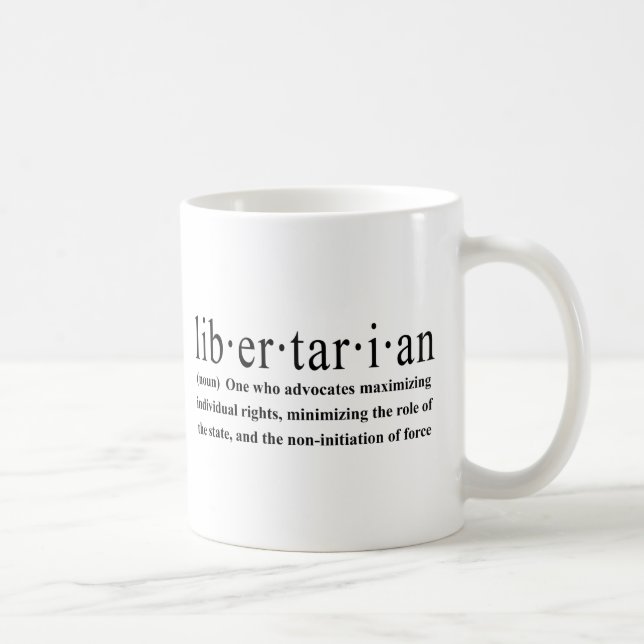 Mug Définition libertaire (Droite)