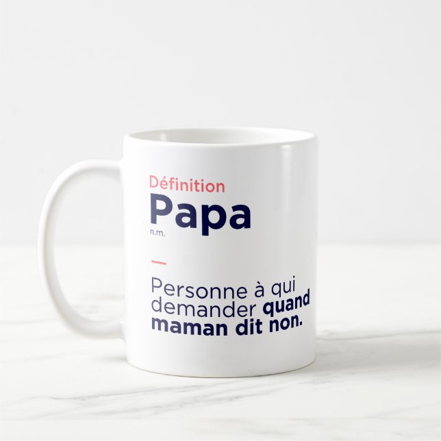Mug Définition Papa (Gauche)