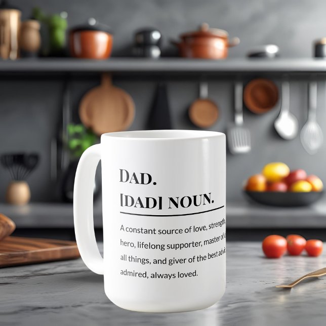 Mug Définition papa 👨 ‍ 👧 ‍ 👦 | Père sincère (Créateur téléchargé)