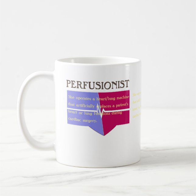 Mug Définition perfusionniste personnalisée (Gauche)