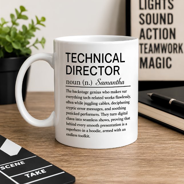 Mug Définition personnalisée de machiniste (Créateur téléchargé)