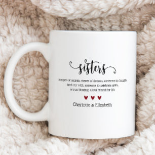 Mug Définition personnalisée de soeur
