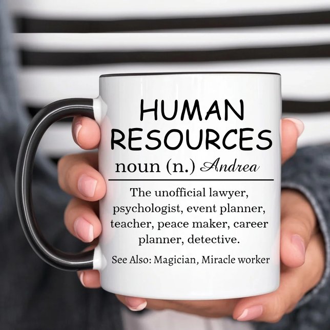 Mug Définition personnalisée des ressources humaines (Créateur téléchargé)