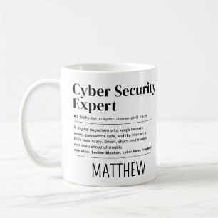 Mug Définition personnalisée d'expert en cybersécurité