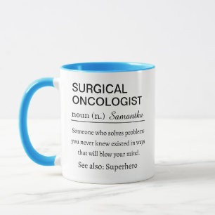 Mug Définition personnalisée d'oncologue chirurgical
