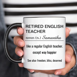 Mug Définition personnalisée d'un professeur d'anglais