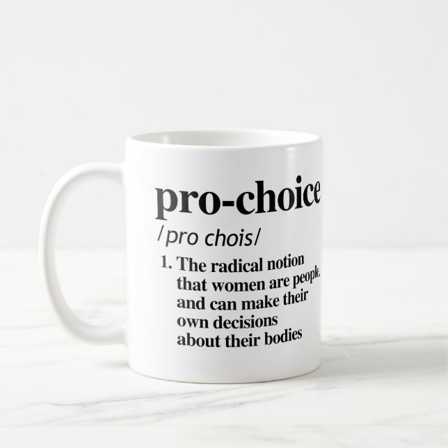 Mug Définition Pro-Choice (Gauche)