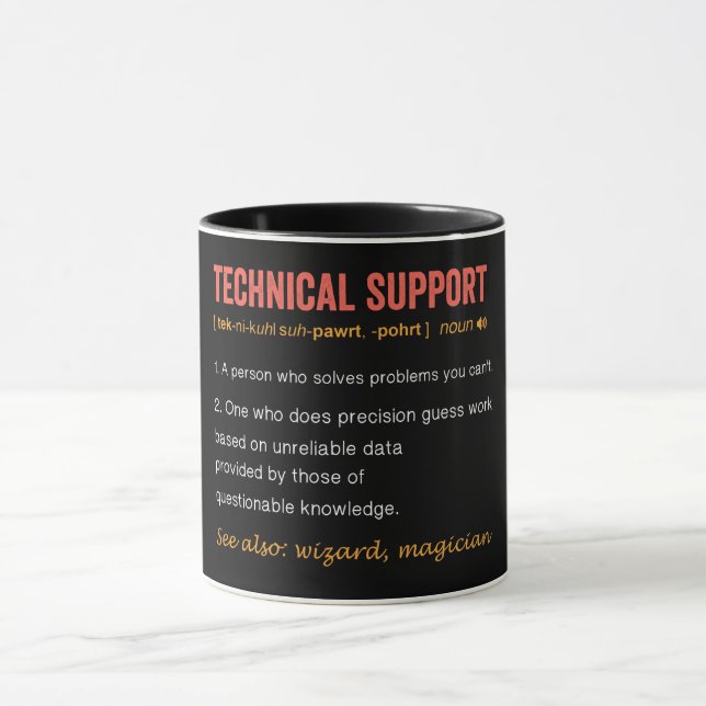 Mug Définition technique amusante (Centre)