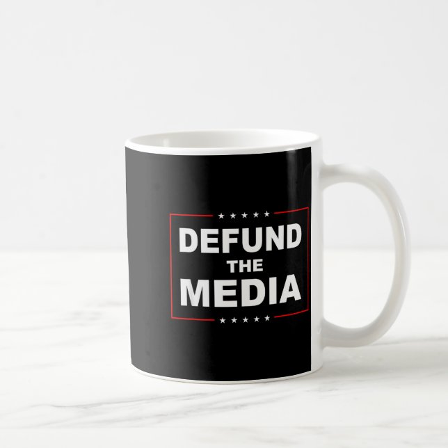 Mug Defund The Media Stop Don't Suprt Fake News  (Droite)