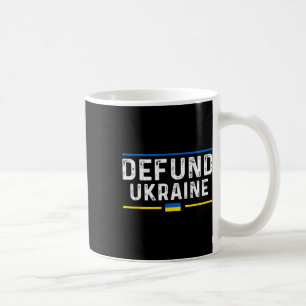 Mug Défund Ukraine Pro Amérique Typographie Vintage Po