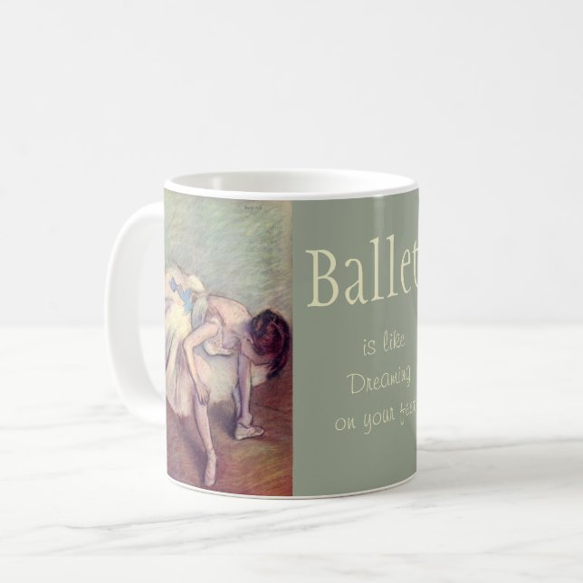 Mug Degas Ballet Art et Citation (Devant gauche)