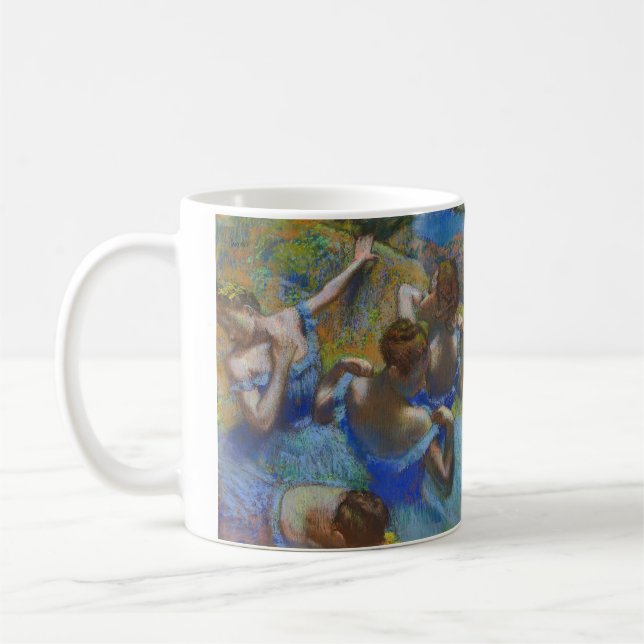 Mug Degas Danseuses Bleues Pastel Chef-d'œuvre d'Art (Gauche)