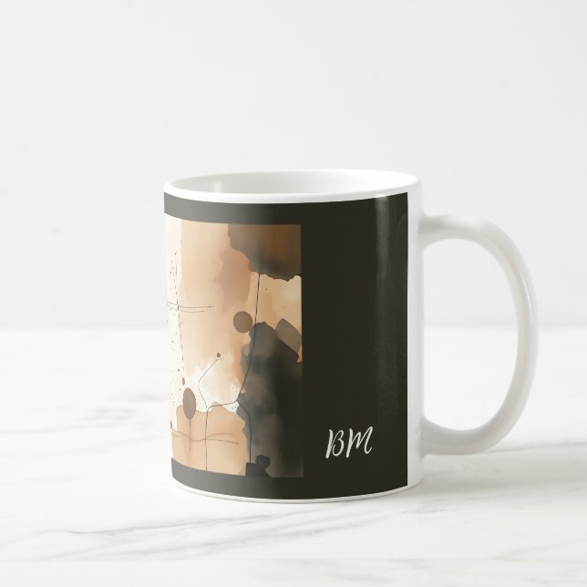 Mug Dégradations Beige et Brown (Droite)