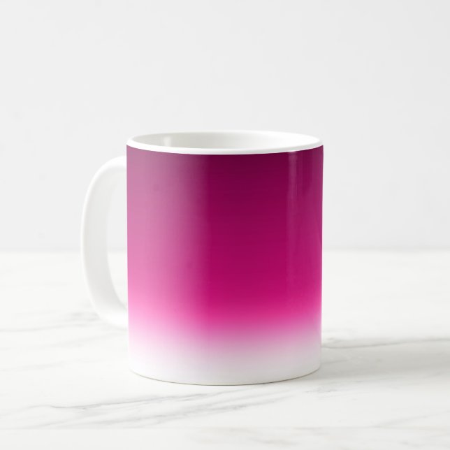Mug Dégradé blanc rose burgundy (Devant gauche)